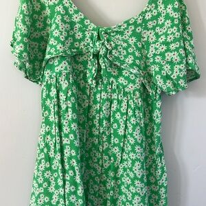 Zara girls floral knotted dress 11-12